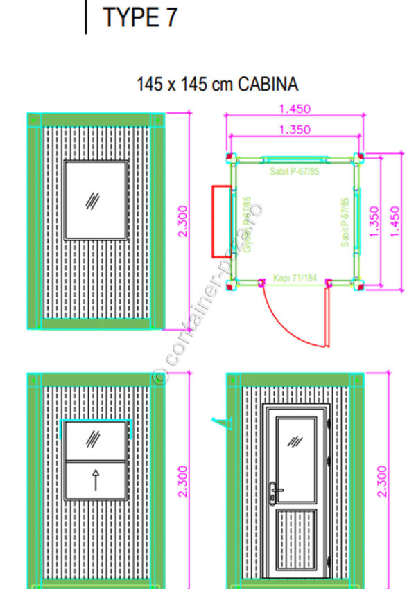 schita cabina paznic si container paznic tip 7 schita cabina paznic si container paznic tip 7